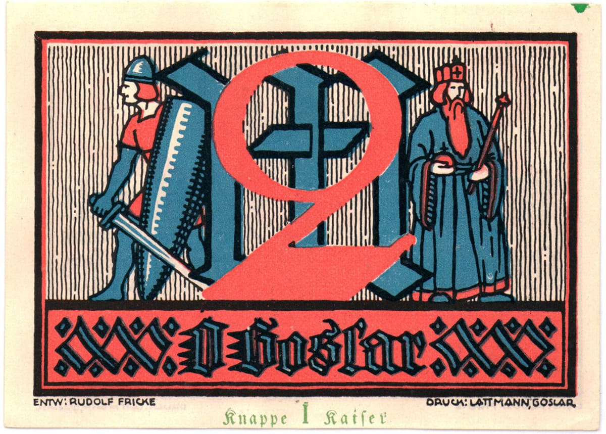 2 марки 1922 Stadtverwaltung Goslar