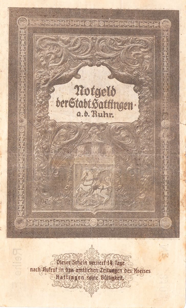 5 000 000 марок 1923 Stadt Hattingen und Ruhr