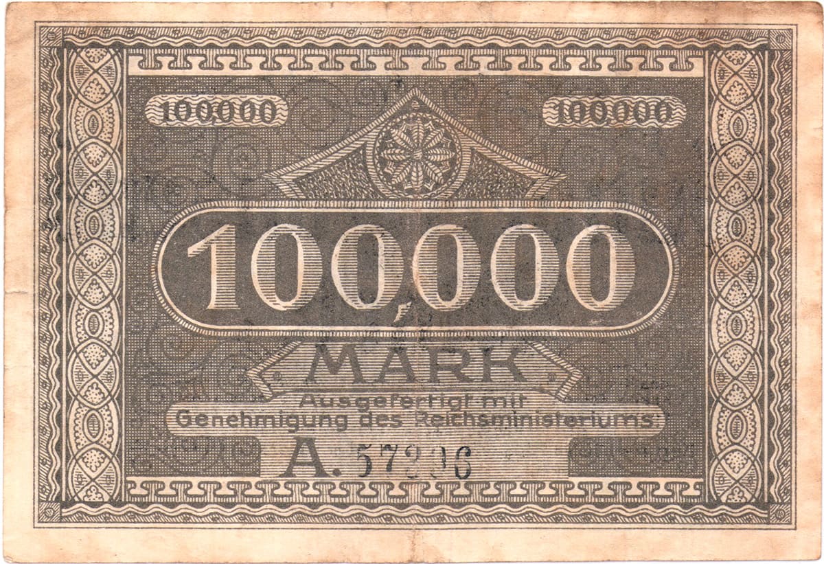 100 000 марок 1923 Kreis Kempen