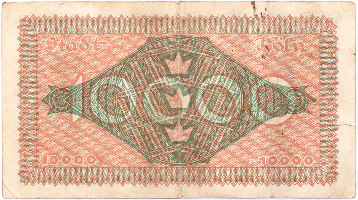 10 000 марок 1923 Stadt Köln
