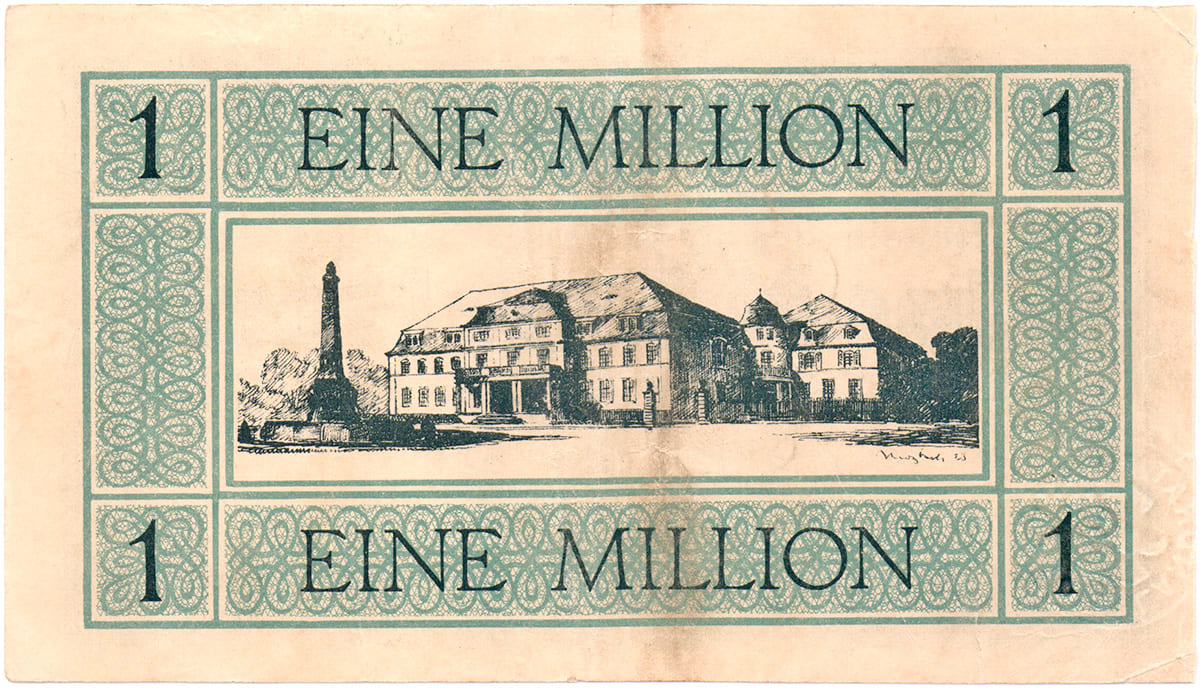 1 000 000 марок 1923 Landkreises Solingen