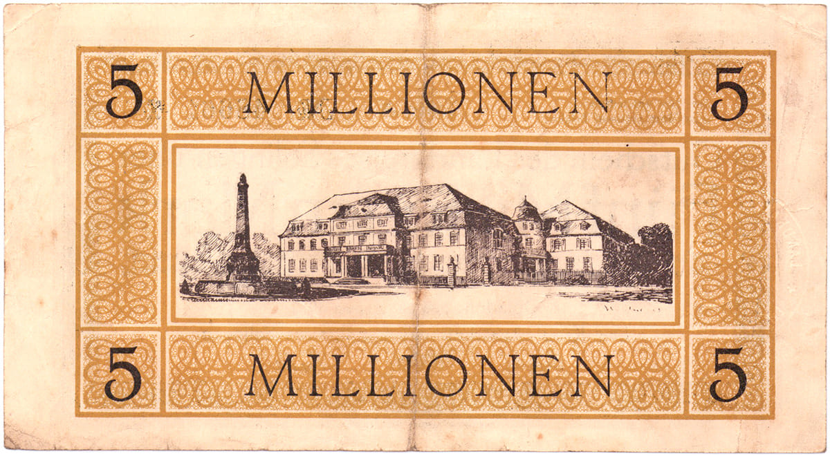 5 000 000 марок 1923 Landkreises Solingen