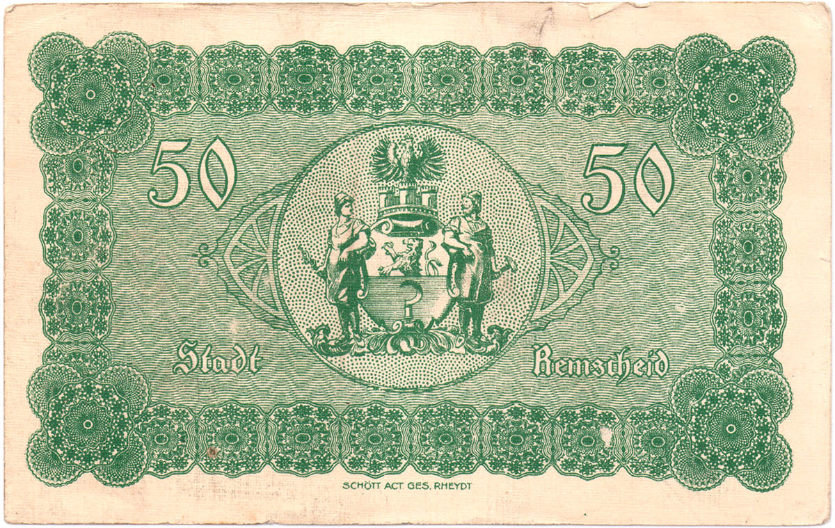 50 марок 1918 Stadt Remscheid