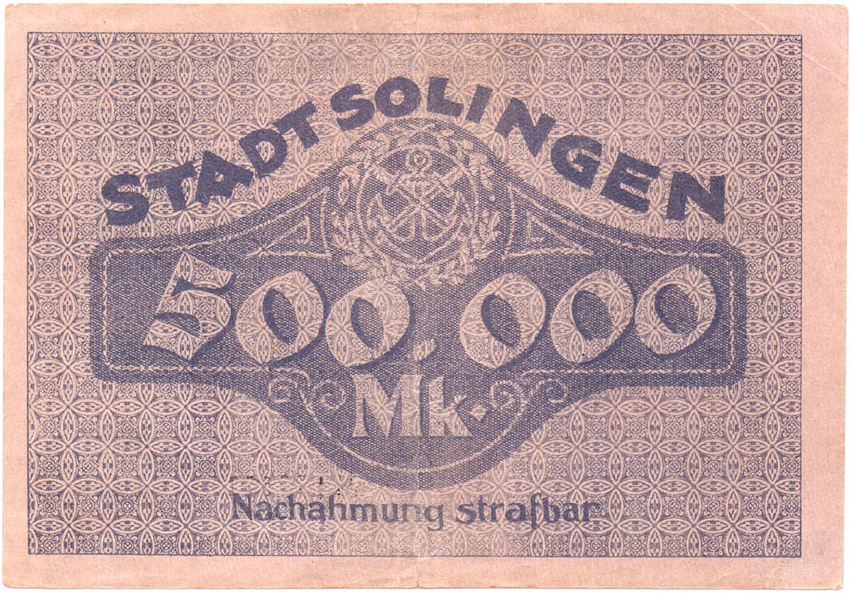 500 000 марок 1923 Stadt Solingen