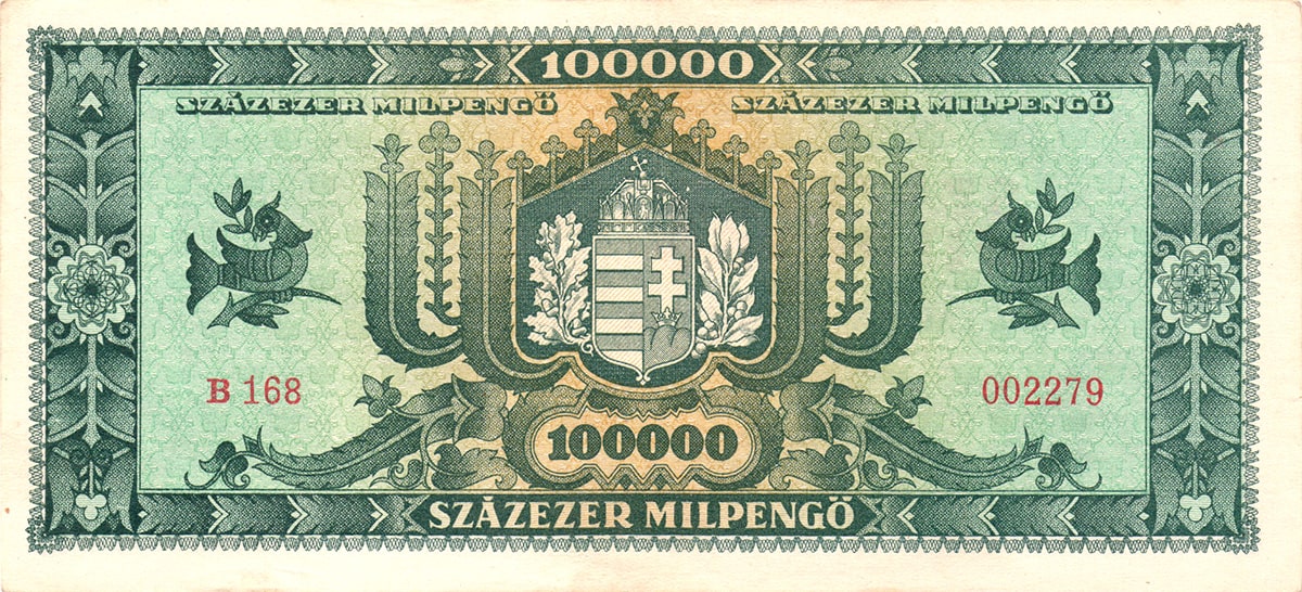 1 000 000 пенгё Венгрии 1946