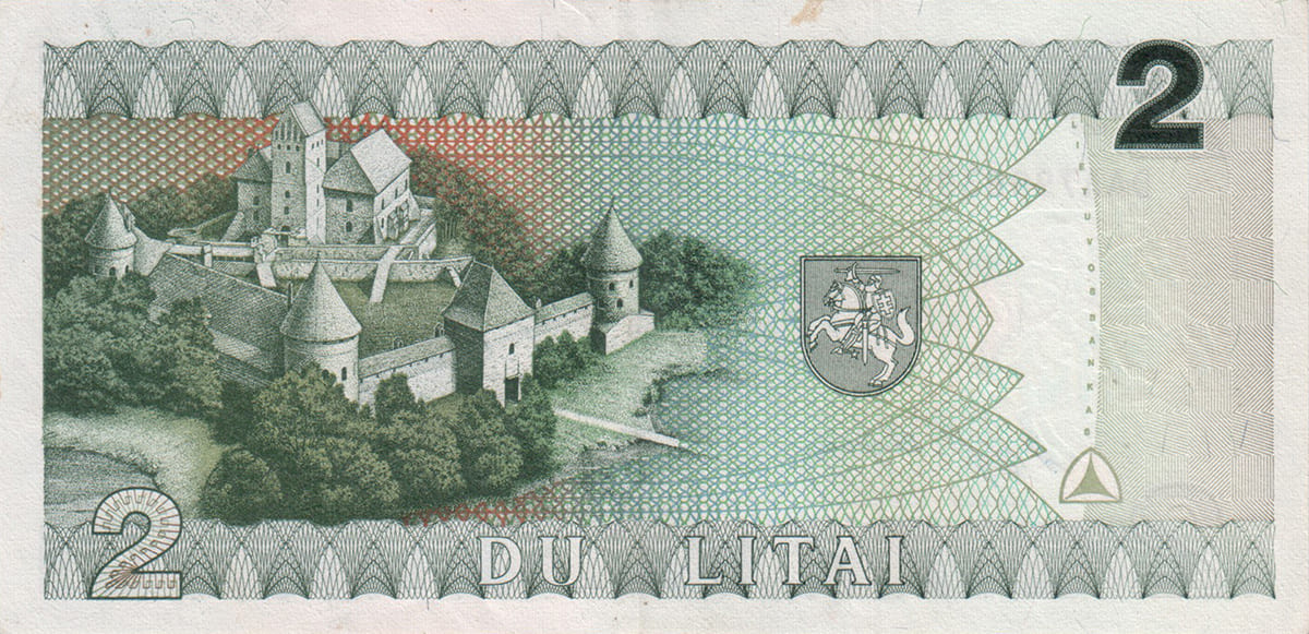 2 лита Литвы 1993