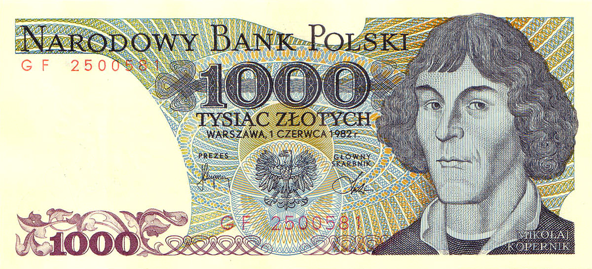 1000 польских злотых 1988