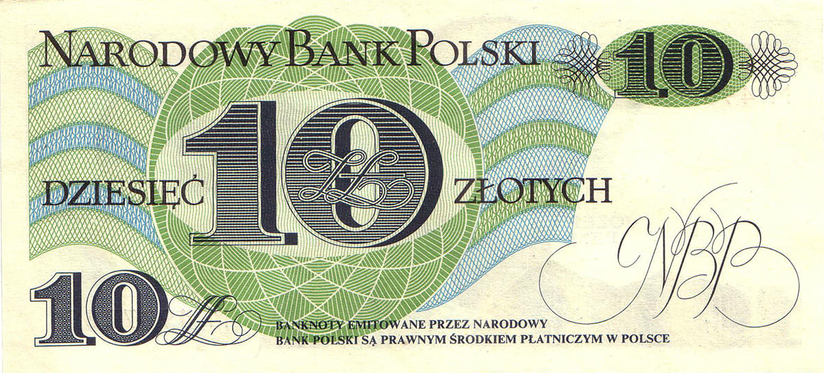 10 польских злотых 1982