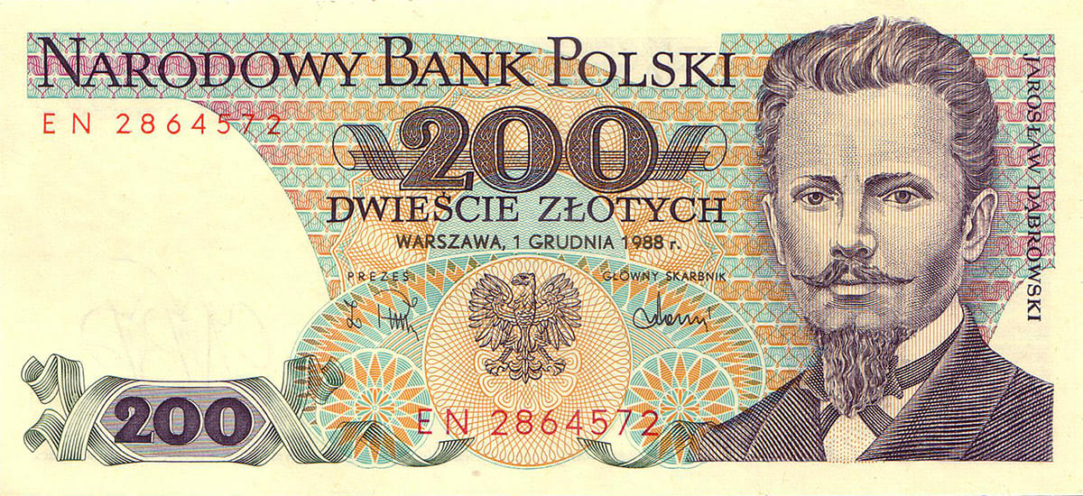 200 польских злотых 1988