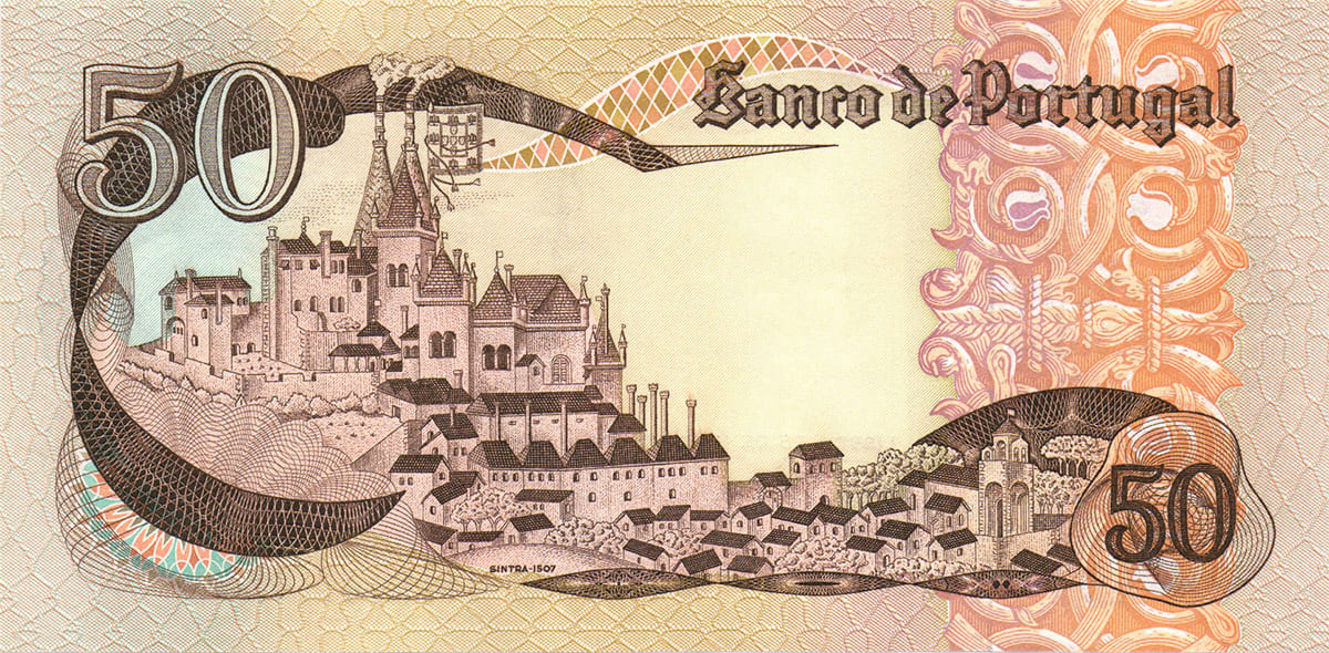 50 португальских эскудо 1968