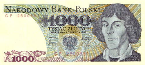 1000 польских злотых 1988 1000 польских злотых 1988