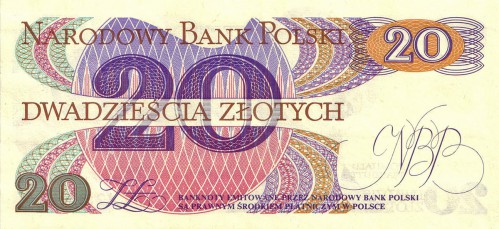 20 польских злотых 1982 20 польских злотых 1982