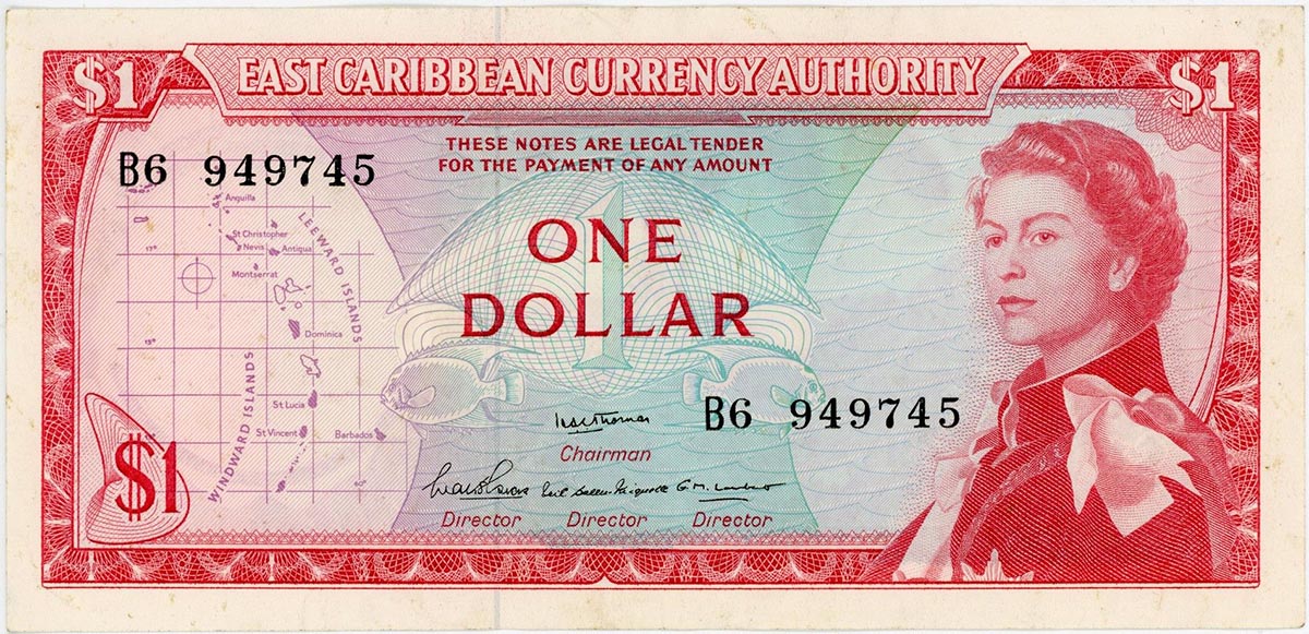 Восточные Карибы 1 доллар 1965