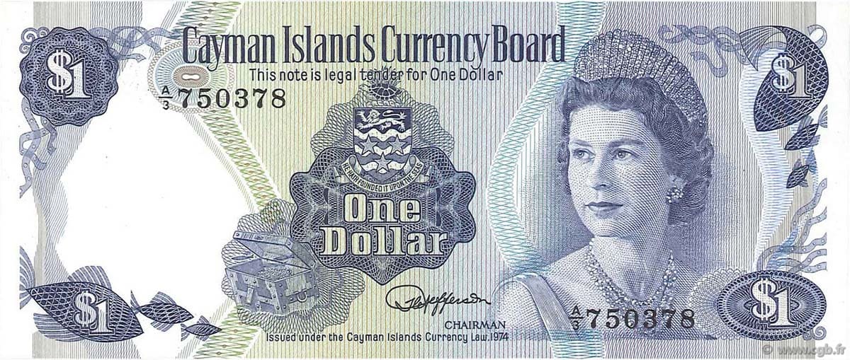 Каймановые острова 1 доллар 1971
