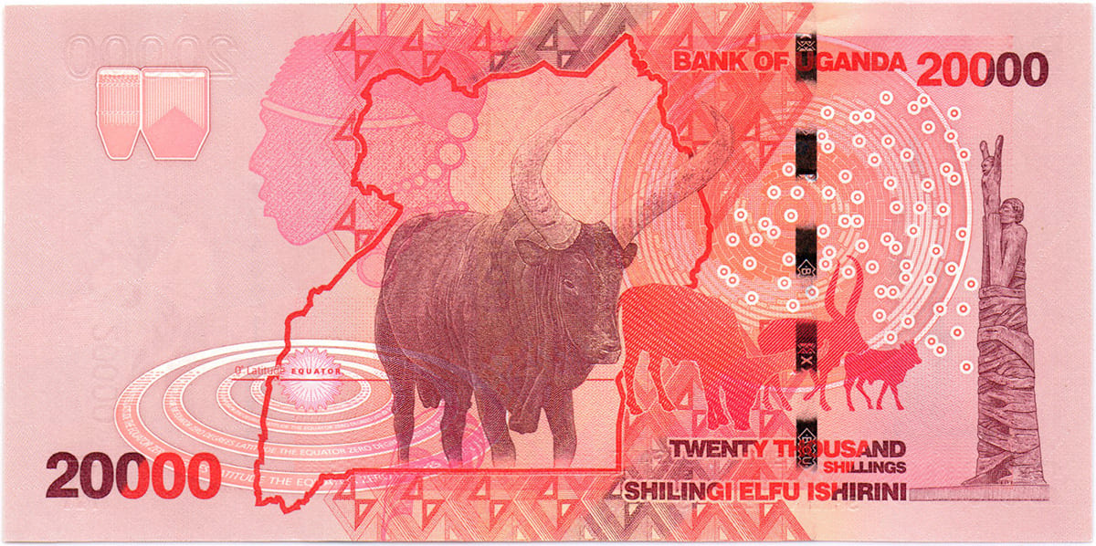 20 000 шиллингов Уганды 2010