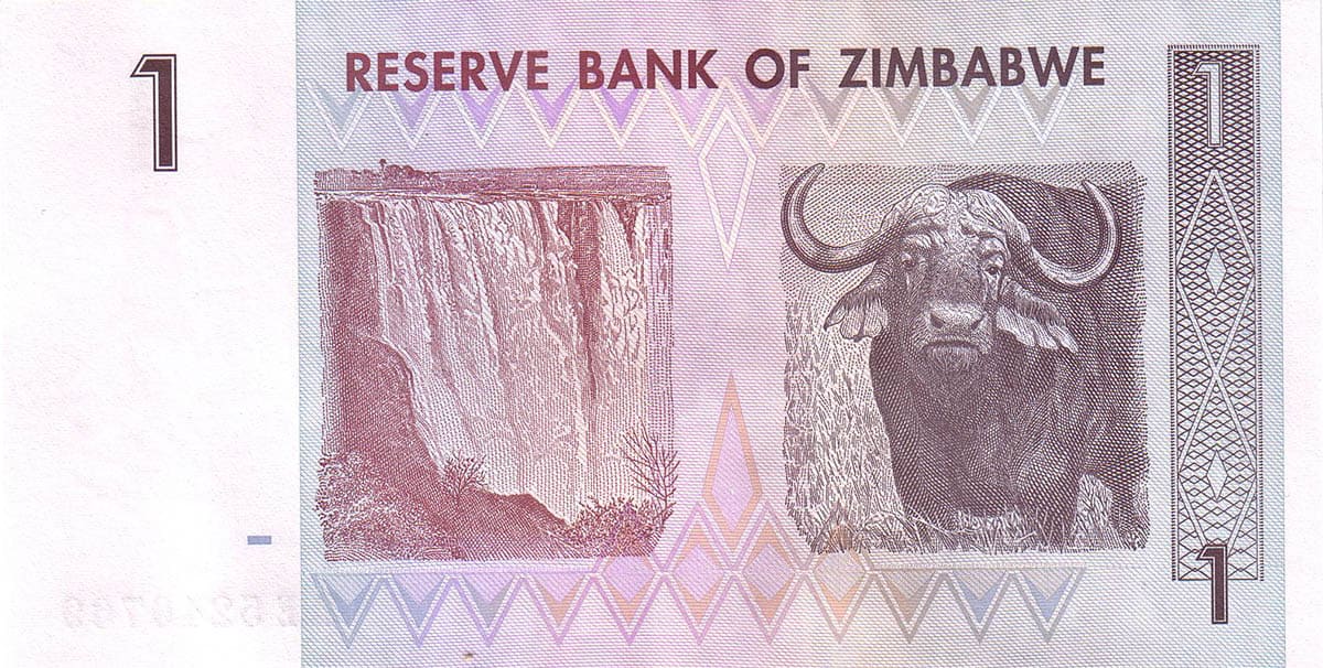 1 доллар Зимбабве 2007