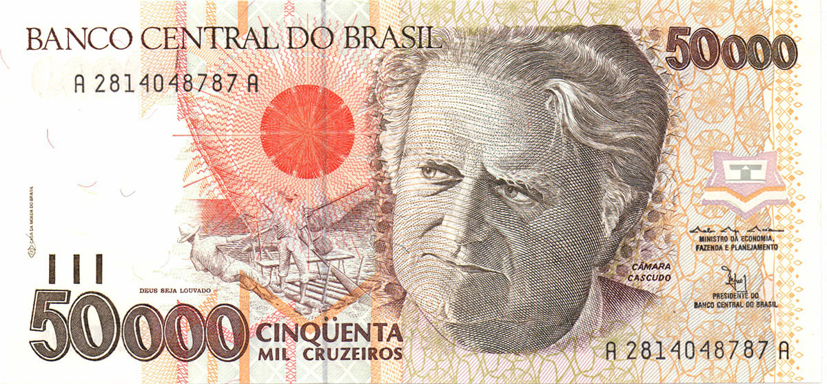 50 000 крузейро Бразилии 1992