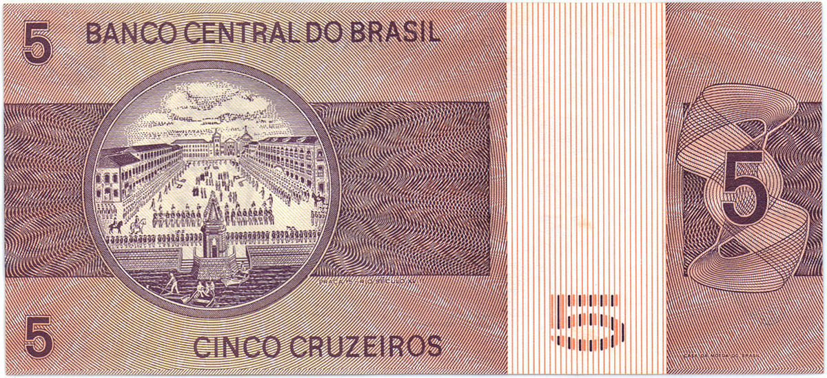 5 крузейро Бразилии 1974