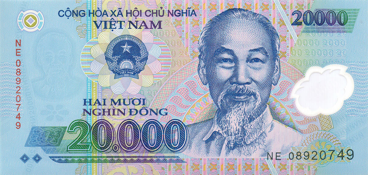 20 000 донг Вьетнама 2012