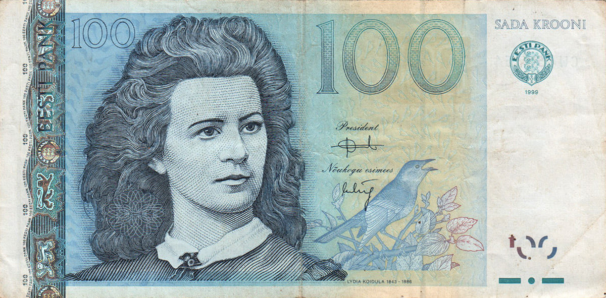100 крон Эстонии 1999