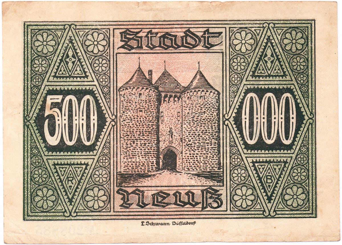 500 000 марок 1923 Stadt Neuss