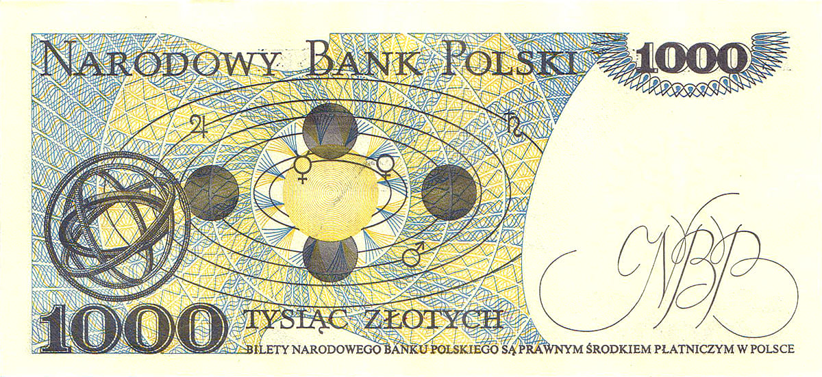 1000 польских злотых 1988